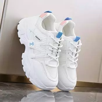 Fashion New Spring Autumn Casual Breathable and Comfortable Sports Shoes Fashionable Round Toe Cross Strap Women s Shoes 36 чёрный