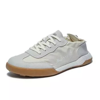 Мода Новые Весна/Осень Женская Вулканизированная Обувь Шнуровка Плоская Обувь Для Женщин Открытый Низкий Верх Плоский Нескользящая Платформа Женские Кроссовки 35 бежевый