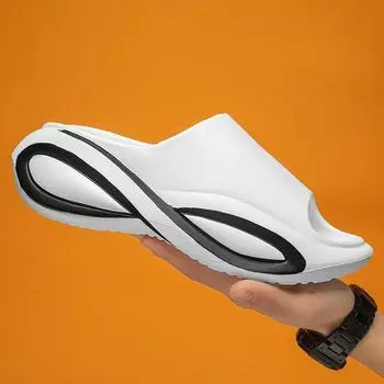 Fashion New Style Sandals For Men Summer Outdoor Eva Mans Casual Shoe Popular Model Non-slip Lightweight Platform Fashion Men s Slipper 36 белый