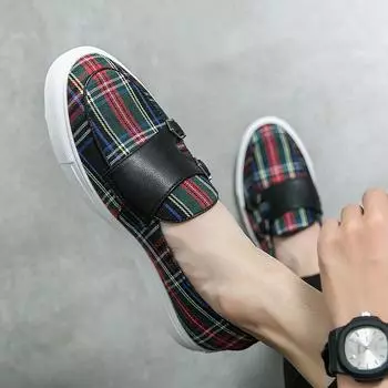 Fashion New Stylish Mens Slip on Shoes 2024 Leather Fashion Mens Sneakers Men Casual Summer Casual Shoes Male Comfortable Driving Shoe 38 красный