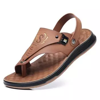 Модные новые летние мужские шлепанцы, пляжные тапочки, мужские сандалии, нескользящие домашние тапочки Chanclas, домашние нескользящие туфли Zapatos Hombre 38