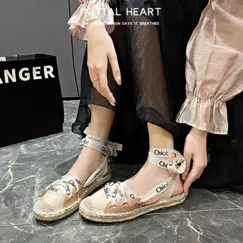 Fashion New Summer Women s Personalized Espadrille Strap Flat Roman Style Baotou Sandals Fashion Outdoor Beach Women s Shoes Size 35-40 35 покинуть белый