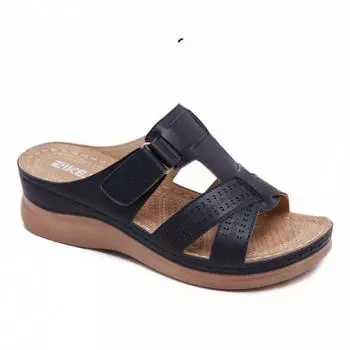 fashion New Summer Women Wedge Sandals Premium Orthopedic Open Toe Sandals Vintage Anti-slip Casual Female Platform Retro Shoes. 37 красный