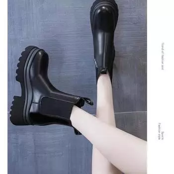 Fashion New Wear Resistant Autumn Winter Non-slip 2024 Hot Sale Round Head Ladies Boots Fashion Outdoors Women Shoes Botines Mujer 35 бежевый