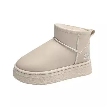 Fashion New women s fashion snow boots thick soles comfortable anti-slip wear-resistant women s boots lovers comfortable cotton shoes 36