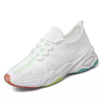Fashion New Women s White Sneakers Classic Breathable Mesh Sports Shoes Soft Bottom Comfortable Light Running Shoes Daily Casual Shoes 35 чёрный