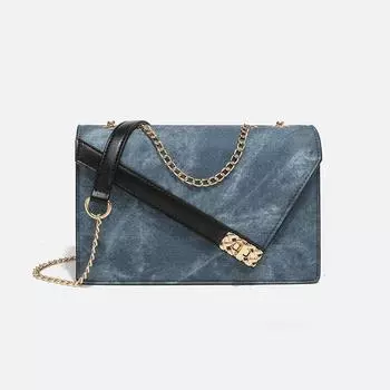 Модные новые женские сумки через плечо, роскошные небольшие квадратные сумки из искусственной кожи, простые сумки через плечо с клапаном и цепочкой, женские сумки-мессенджеры