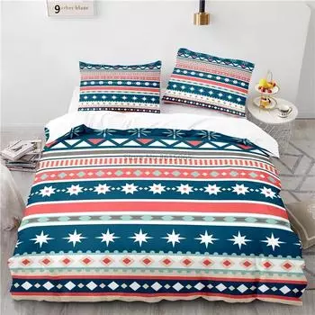 Fashion Nordic Printed 3d Bedding Set Duvet Cover Set Pillowcase Twin Full Queen King Size Bedclothes Bed Linen Drop Shipping 135x200cm