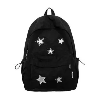 Fashion Nylon Women Backpack Laptop Backpack Student Rucksack Female Travel Book Bag Schoolbag for Teenage Girl Boys синий
