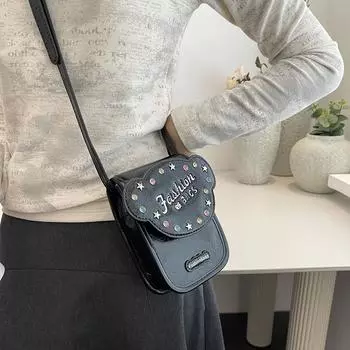 Fashion one shoulder women s bag all-match messenger bag simple small bag mobile phone bag (20cm<Max Length<30cm)