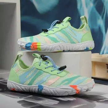 Fashion Outdoor Beach Men s Water Shoes Fashion Green Breathable Anti-slip Barefoot Sneakers Men Indoor Sports Elastic Yoga Shoes Women 36