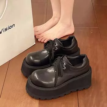 Fashion Outdoors Women Ankle Boots Fashion Non-slip 2024 High Quality Wear Resistant Buckle lace-up Women s Shoes Botines Mujer 35 чёрный