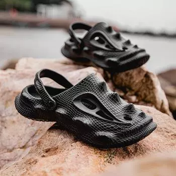 Модные мужские сандалии PARZIVAL 2024 года, летние, высокого качества, пляжные сандалии для мужчин, мягкие, легкие, нескользящие, повседневные туфли, мужские тапочки 40-41 серый