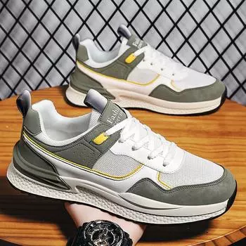 Модные повседневные туфли PARZIVAL для мужчин, летние модные дышащие мужские удобные легкие высококачественные мужские кроссовки размера плюс 39-47 39 белый