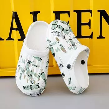 Fashion PARZIVAL Fashion Sandals High Quality Summer Slippers Soft Sole Beach Sandals Men s Clogs Breathable Ankle Wrap EVA Garden Shoes 39 чёрный