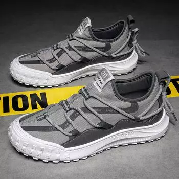 Fashion PARZIVAL Men Sneakers Spring Casual Breathable Sneakers Knitting Casual Walking Shoes Comfortable Board Shoes Tenis Masculino 39 чёрный