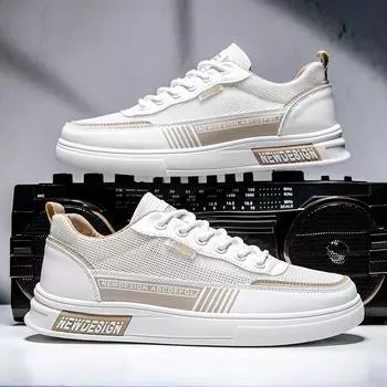 Fashion PARZIVAL Men Sneakers Summer Casual Skateboard Shoes Walking Flats Designer Breathable Mesh Man Vulcanize Shoes Tenis Masculino 39