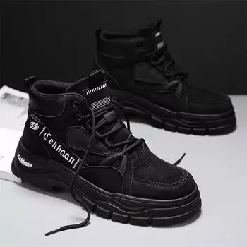 Модные зимние ботинки PARZIVAL, мужские ботинки, уличные мотоциклетные ботинки, удобные рабочие ботинки с высоким берцем, мужская повседневная обувь оптом 39 хаки