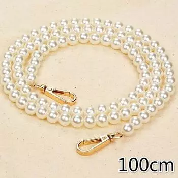 Fashion Pearl Chain Bag Strap Handbag Shoulder Strap DIY Cross Body Pearl Chain Handle Replacement Necklaces for Women Gift