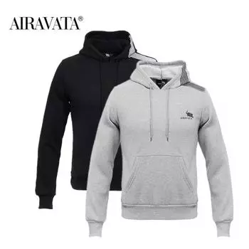 Fashion Personality Men s Coat Long Sleeved Pure Color Pullover Hoodies Sweatshirt S чёрный