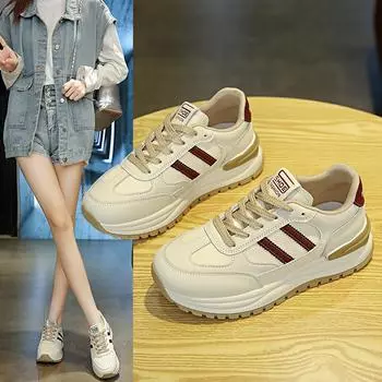 Fashion platform Forrest Gump shoes women s shoes spring 2025 new ins versatile height-increasing sports and leisure dad shoes 35 синий