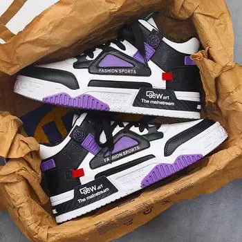 Fashion Platform Shoes 2024 Men s Shoes Outdoor Hip Hop Skate Shoes Tenis Masculino Casual Sneakers Men Lace-up Breathable Shoes 44