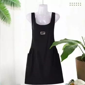 Fashion Princess Style Apron Soft Cooking Apron Comfortable Kitchen Apron Hotels чёрный