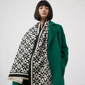 Fashion Print Scarf Cashmere Winter Pashmina Designer Women Thick Warm Blanket Female Bufanda Echarpe