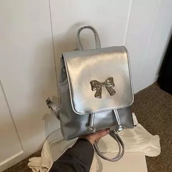Модные женские рюкзаки Pu Bow для поездок на работу, универсальные сумки для женщин, горячая распродажа, простота