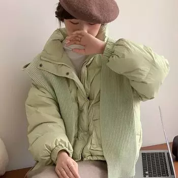 FASHION Пуховик женский зимний выпуск Новая женская одежда Короткая белая утиная пуховая шаль Темпераментная маленькая теплая куртка Одежда S recommends 80-60kg