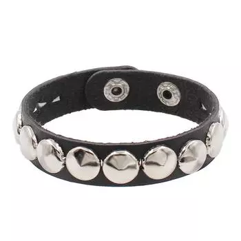 Fashion Punk Rivet Chain Bracelet Spike Leather Rock Style Metal Bracelet Wristbands Unisex Leather Bracelet