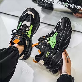 Fashion Punk Sneakers Men British Style Casual Shoes For Men Platform Walking Sneakers Shoes Male Fashion Men s Sneakers 39 синий