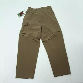 Fashion Quick-Drying Multi-Pocket Detachable Ultra-Thin Casual Pants Brown Size 38 Waist 66.67cm 300.00 cm-100.00 cm 2