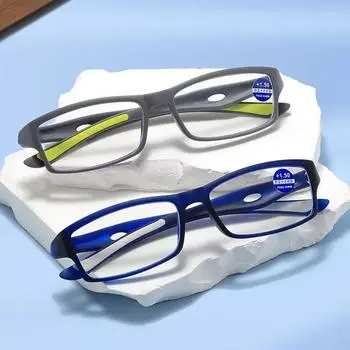 Fashion Reading Glasses Man Sport Non-Slip Anti Blue Light Women Style High Definition Computer Eyeglass+1.0+2.0+3.0+4.0 +200