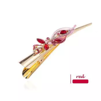 Fashion Retro Butterfly Metal Women Flower Hairpin Horn Clips Duckbill Clips Hair Clips