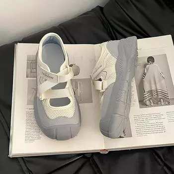 Fashion retro design sense breathable casual shoes women s new summer wear versatile sports sandals 35