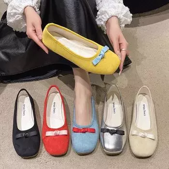 Fashion retro French blue light mouth flat-soled single shoes women s 2024 new summer one-pedal soft-soled Mary Jane shoes 35 чёрный