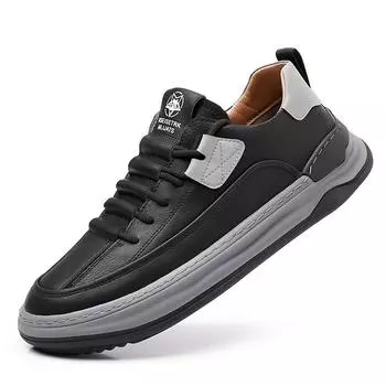 Модные ретро-кеды из коровьей кожи для мужчин, осенние кроссовки с мягкой подошвой, дизайнерские кроссовки для мужчин, модные повседневные спортивные туфли Zapatos De Hombre 38