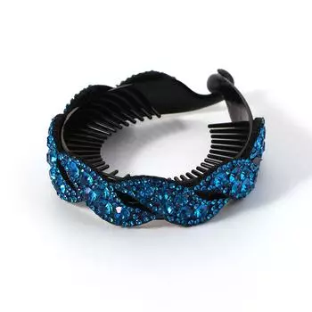 Fashion Rhinestone Girls Leaves Shape Hair Claws Headwear Hairpin шампанского
