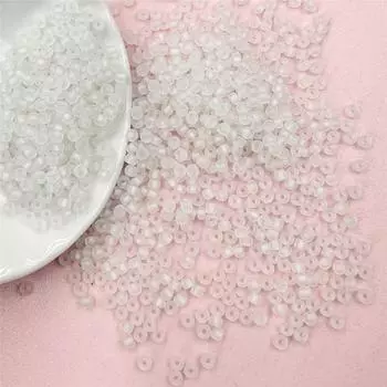 Fashion Rings 2.8*2.7mm Bracelets Acrylic DIY Earrings 200PCS For Necklace Handcraft Material Jewelry Making Cream Colour Loose Beads beads