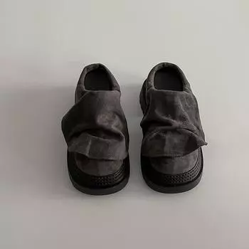 Fashion ruffle leaf edge heightening slippers women s summer outer wear spring new small bag head half drag 35