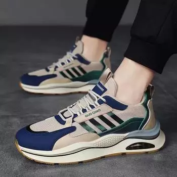 Модные кроссовки для бега для мужчин, спортивные, противоскользящие, износостойкие, кроссовки для бега, выбор, для отдыха на открытом воздухе, легкие, мягкие, мужские, повседневные 39 синий
