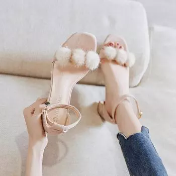 fashion Sandals female summer 2024 new high-heeled large size women shoes sandalias de verano para mujer Summer shoes 3