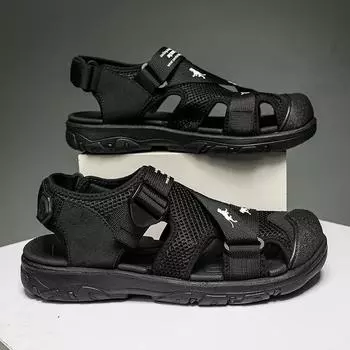 Fashion Sandals for Men Summer Outdoor Fashion Men s Sandal High Quality Mans Slippers Non-slip Waterproof Beach Sports Casual Shoes 40 хаки