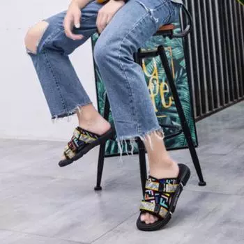 Fashion Sandals Man Slip-resistant Pvc Shoes Outdoor Clappers 2024 Slippers For Men Cheap Stylish Hot Low Price Mascullino Liquidation 39