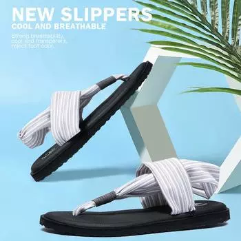 Fashion Sandals Women 3 Color Vintage Sandal Happy Comfy Women Flip Flop Flats femmes sandales Beach Vacation sandalia Shoes 36-44 5.5 серый