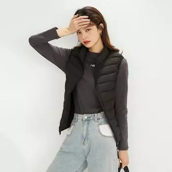 FASHION Seamless down vest 2024 new women s short vest liner women s down jacket winter Clothes S белый