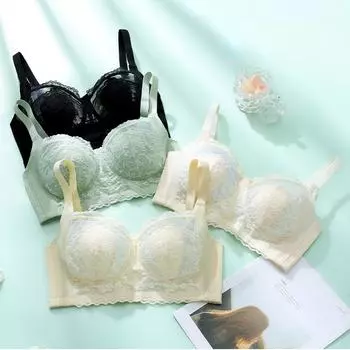 fashion Sexy underwear, thin women s big breasts, small breasts, anti-sagging ultra-thin bra cover 75B