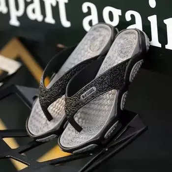 Fashion Shiatsu Men s Shoe Summer Male Slipper 2024 Fashion Slides Flip Flops Fun Adult Casual Cheap Shoes Liquidation Style Elegant Eva 39