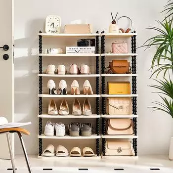 Fashion Shoe Rack Simple Shoe Rack Shoe Storage Rack Bracket Household Multi-layer Space Saving Living Room Shoe Storage Rack